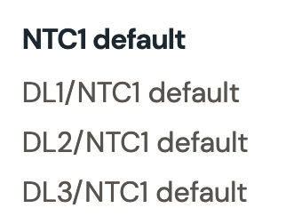 Nav text container example, showing a default version of it.