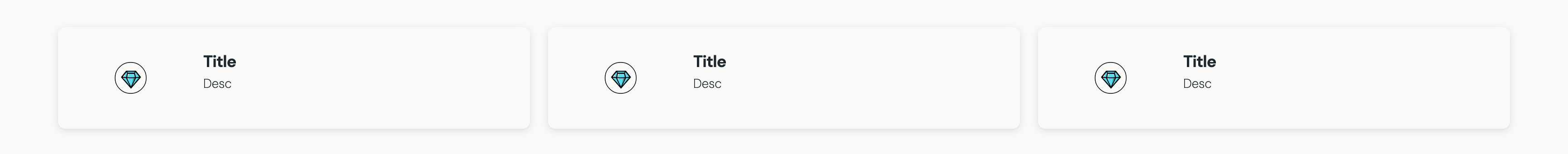 Statement row banner example.